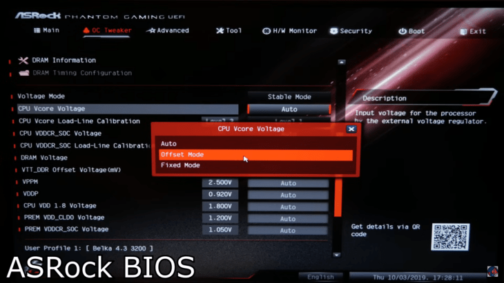 CPU Core Voltage