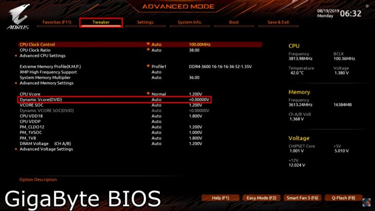 CPU Core Voltage 6