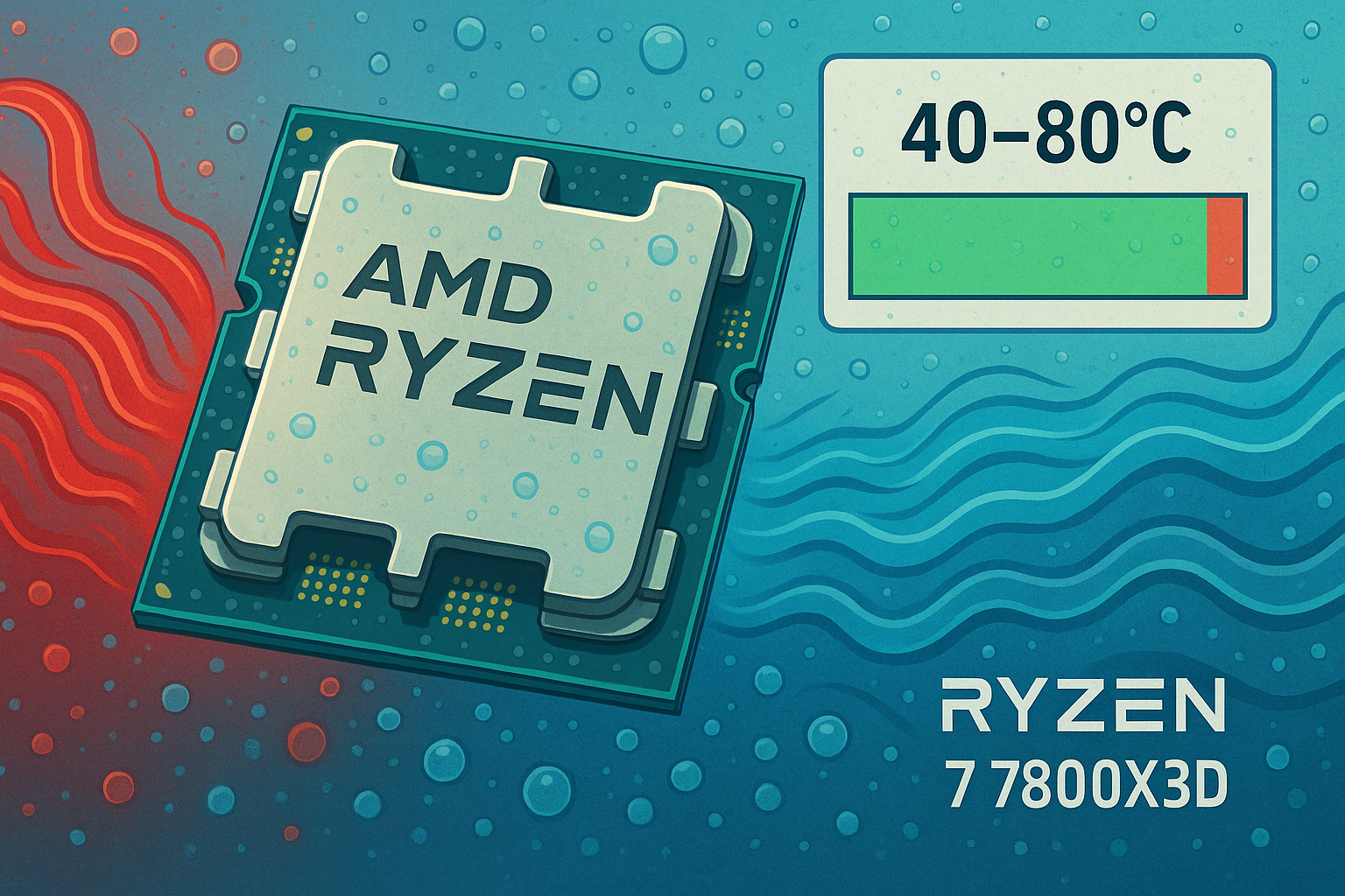 нормальная температура процессора ryzen 7 7800x3d