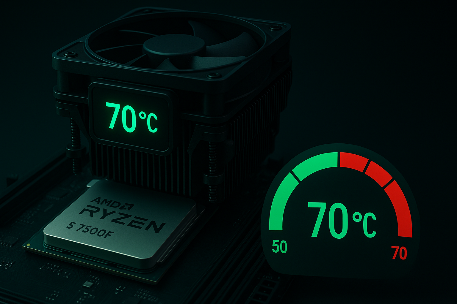 температура процессора ryzen 5 7500f